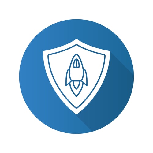 Image of shield and rocket ship