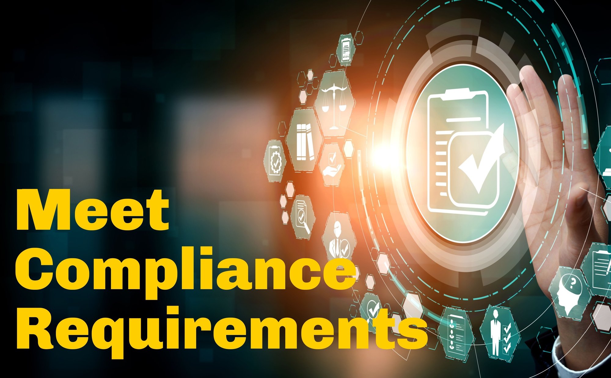 Meet compliance requirements with cyber check mark