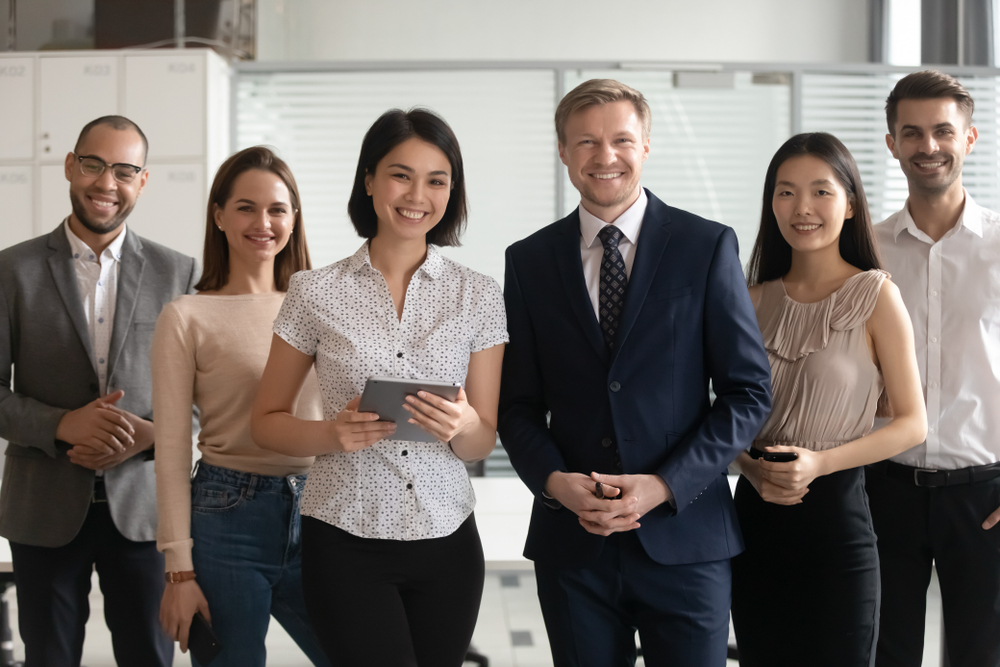 Group of people smiling as Bawn partners