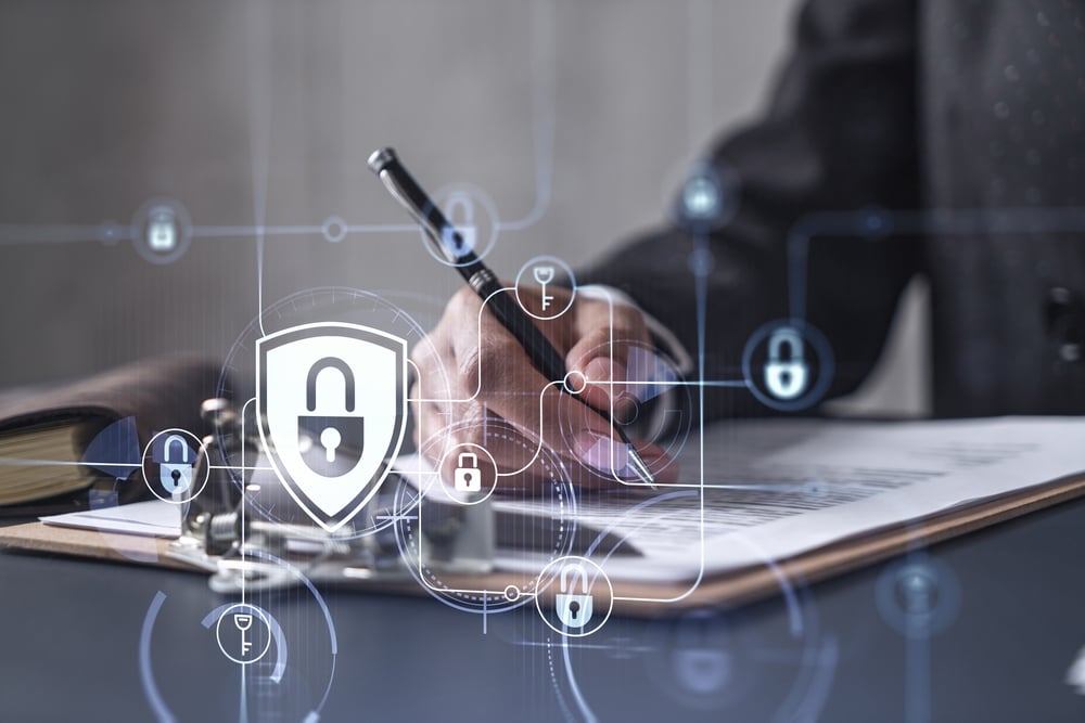 Cyber Liability Assessment forms being filled out